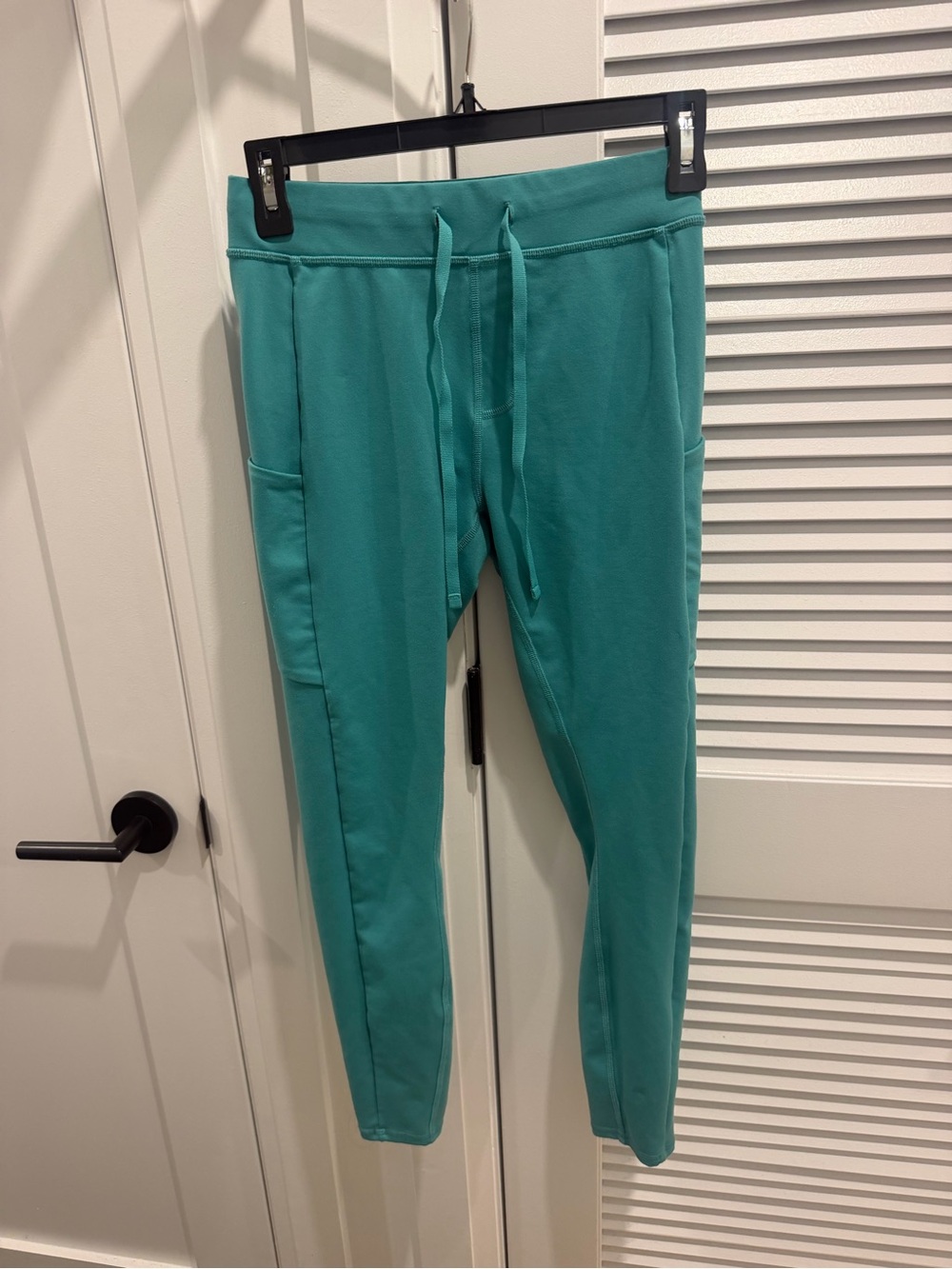 Teal Jogger Pants with Drawstring Waist
